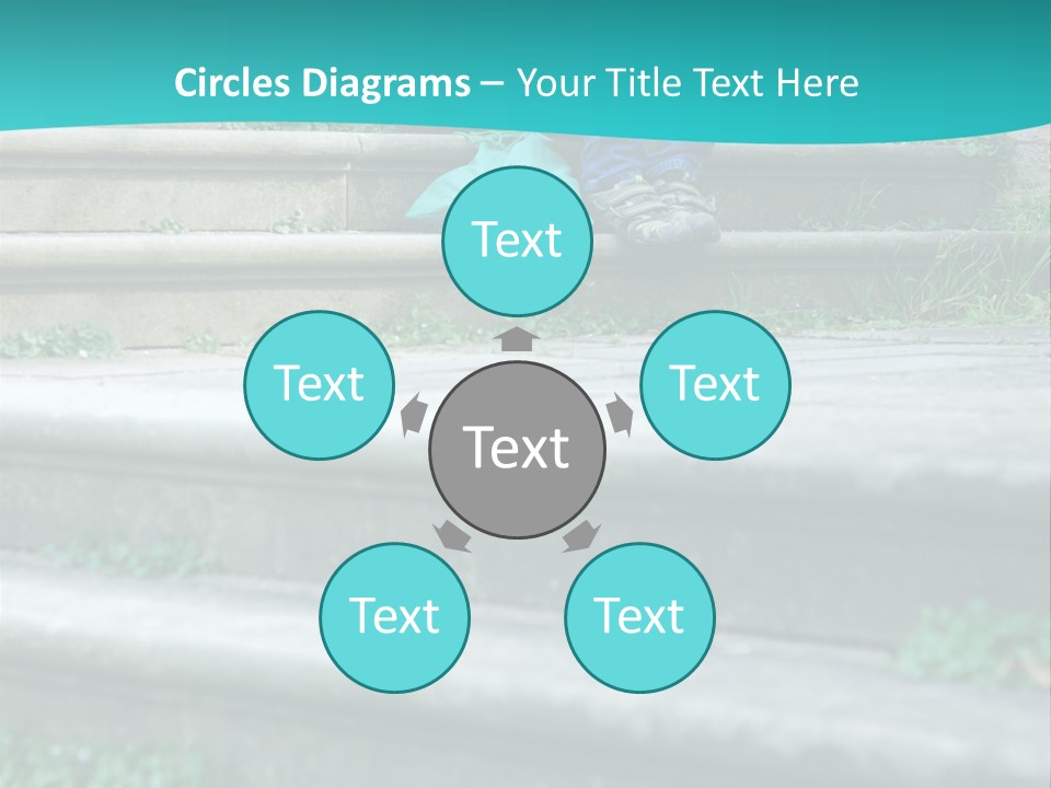 Stone Steps Disappointed Sitting PowerPoint Template