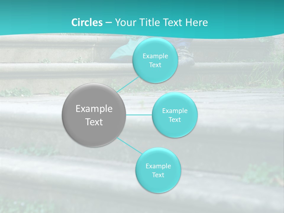 Stone Steps Disappointed Sitting PowerPoint Template