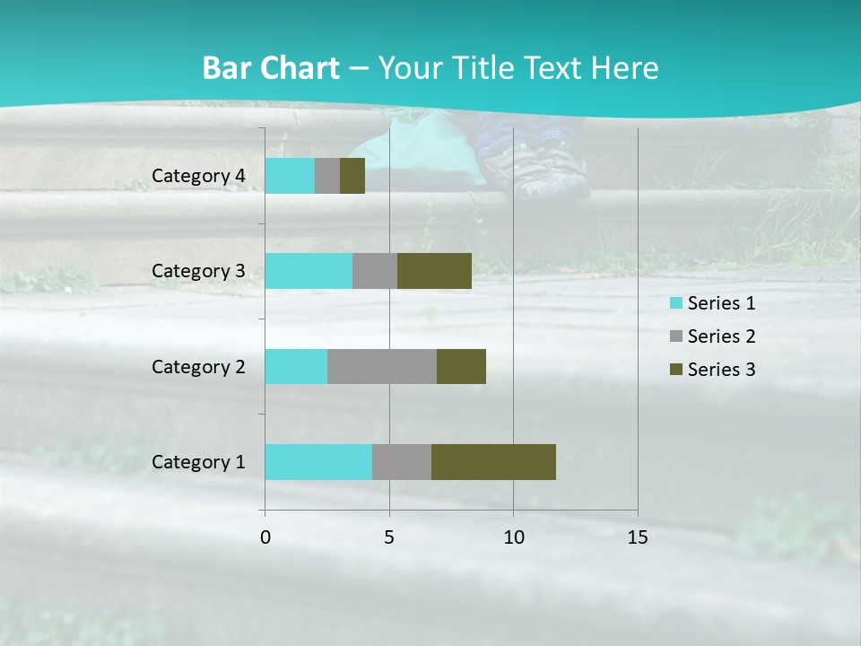 Stone Steps Disappointed Sitting PowerPoint Template