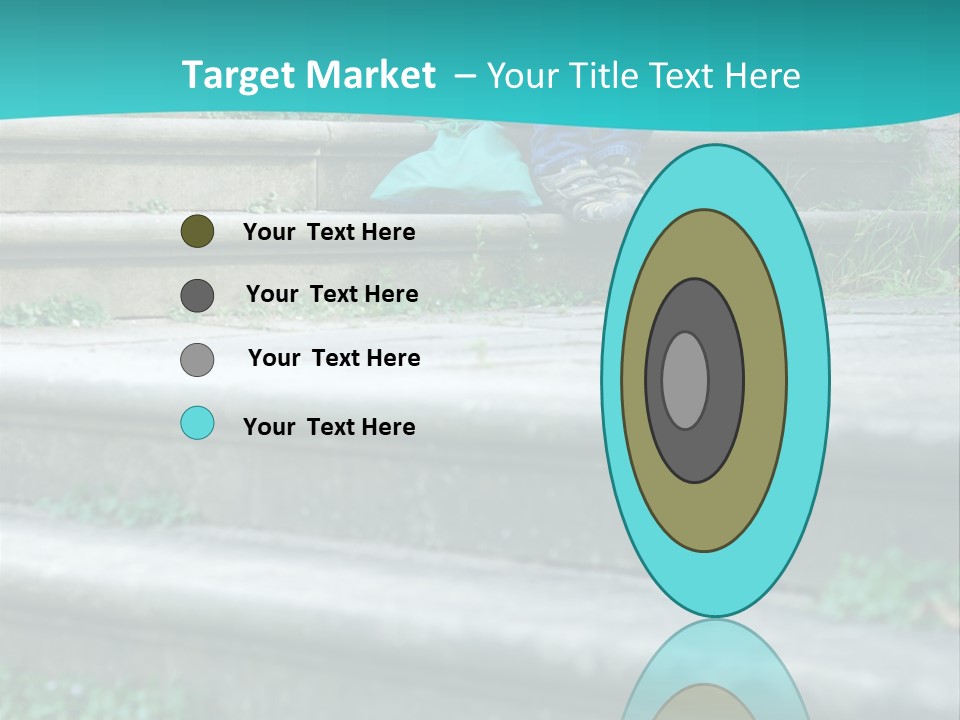 Stone Steps Disappointed Sitting PowerPoint Template