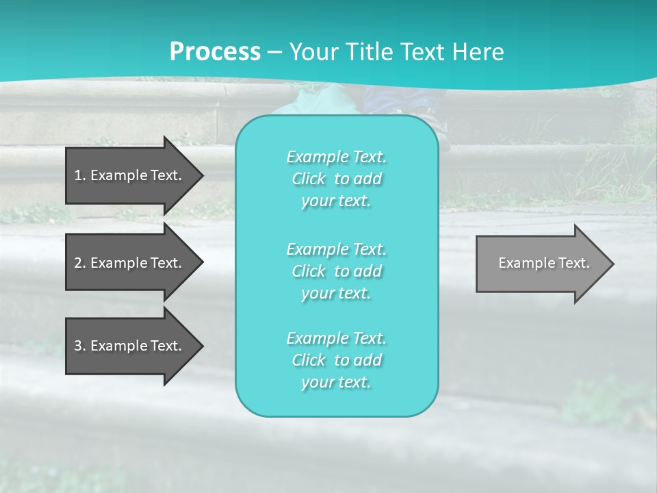 Stone Steps Disappointed Sitting PowerPoint Template