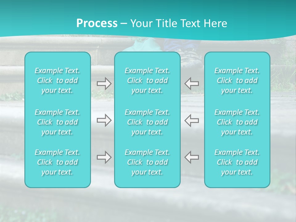 Stone Steps Disappointed Sitting PowerPoint Template
