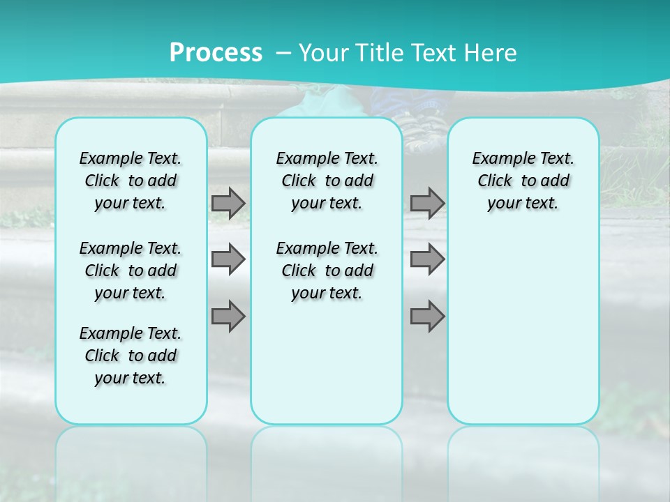 Stone Steps Disappointed Sitting PowerPoint Template