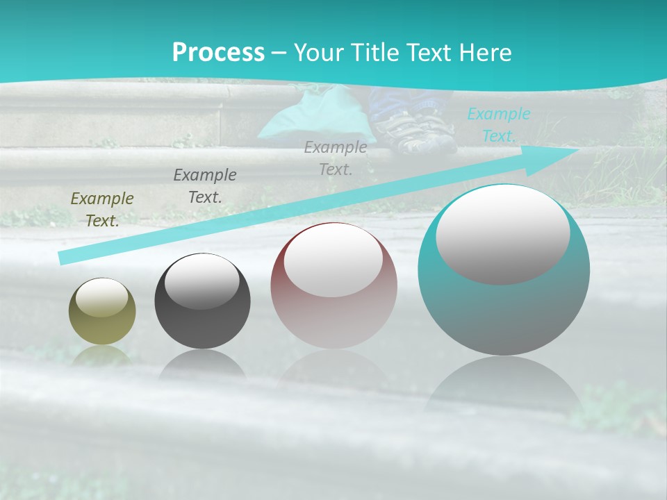 Stone Steps Disappointed Sitting PowerPoint Template