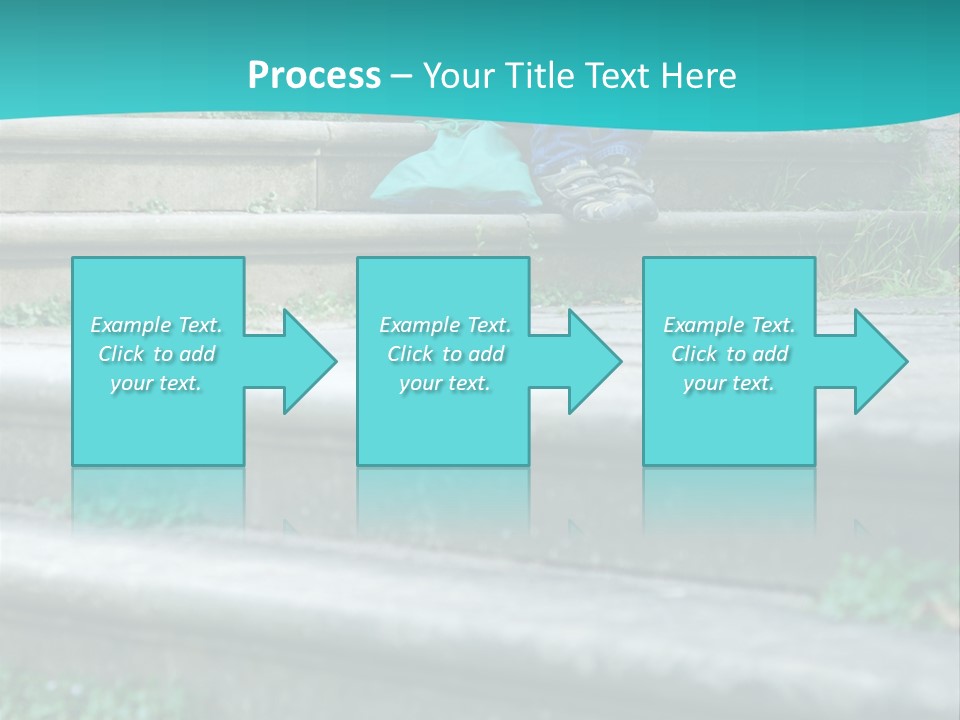 Stone Steps Disappointed Sitting PowerPoint Template