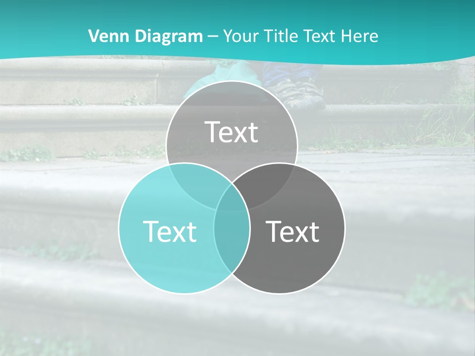 Stone Steps Disappointed Sitting PowerPoint Template