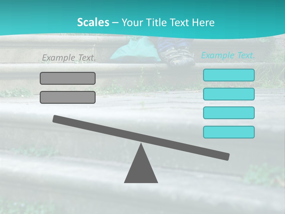 Stone Steps Disappointed Sitting PowerPoint Template