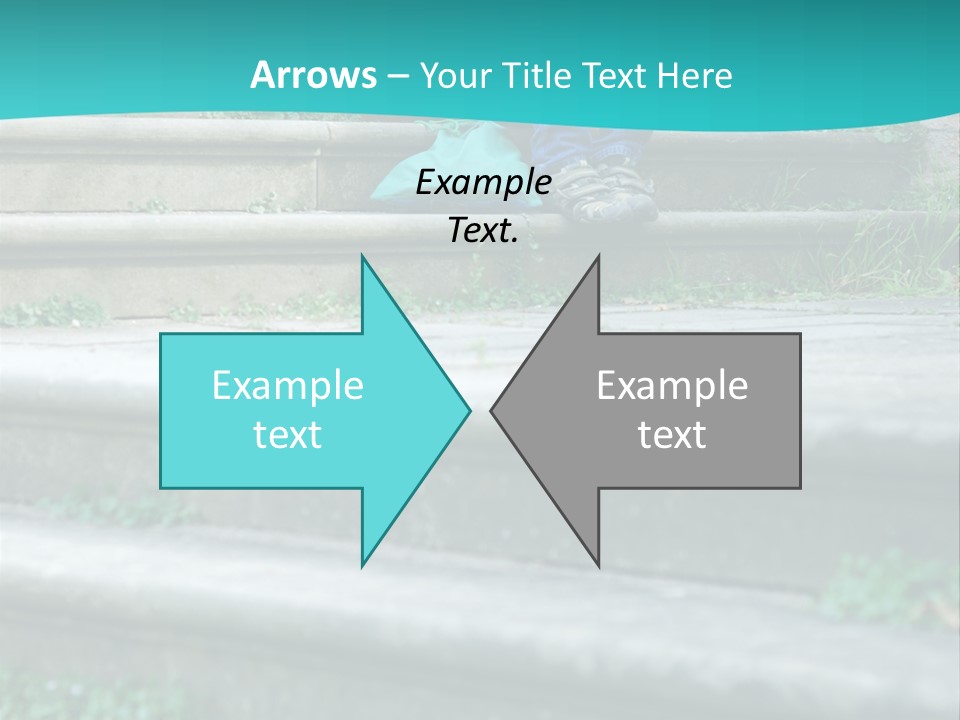 Stone Steps Disappointed Sitting PowerPoint Template
