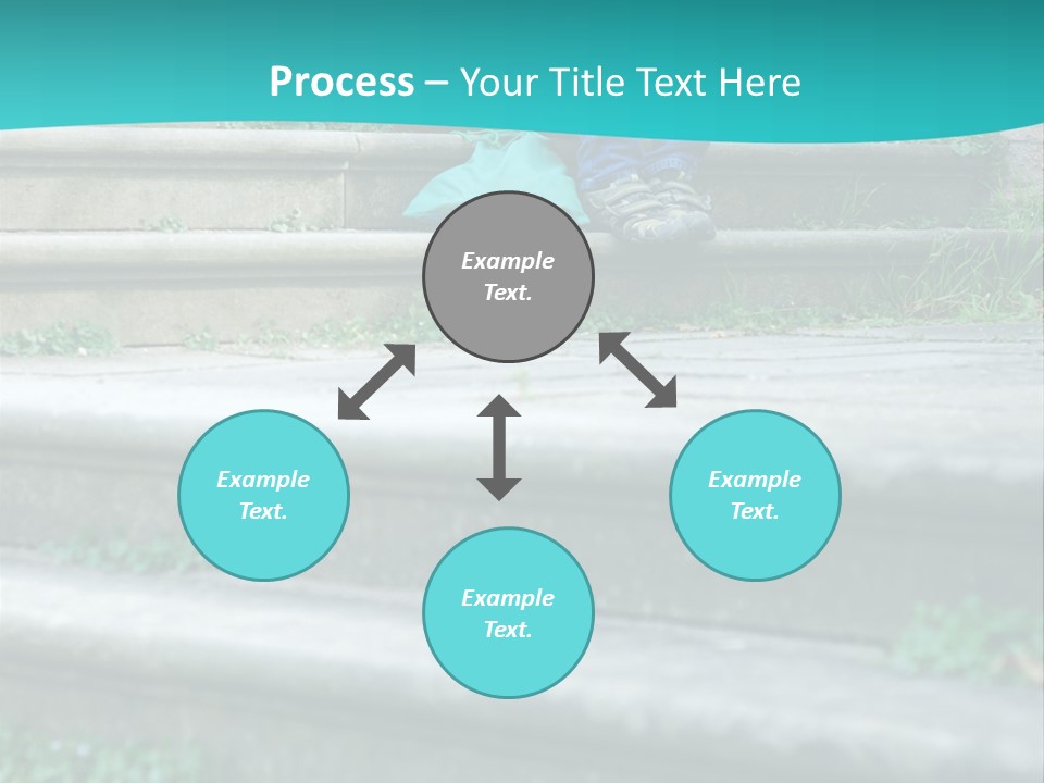 Stone Steps Disappointed Sitting PowerPoint Template