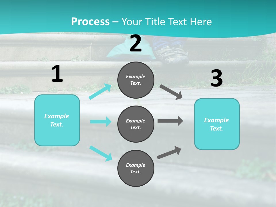 Stone Steps Disappointed Sitting PowerPoint Template