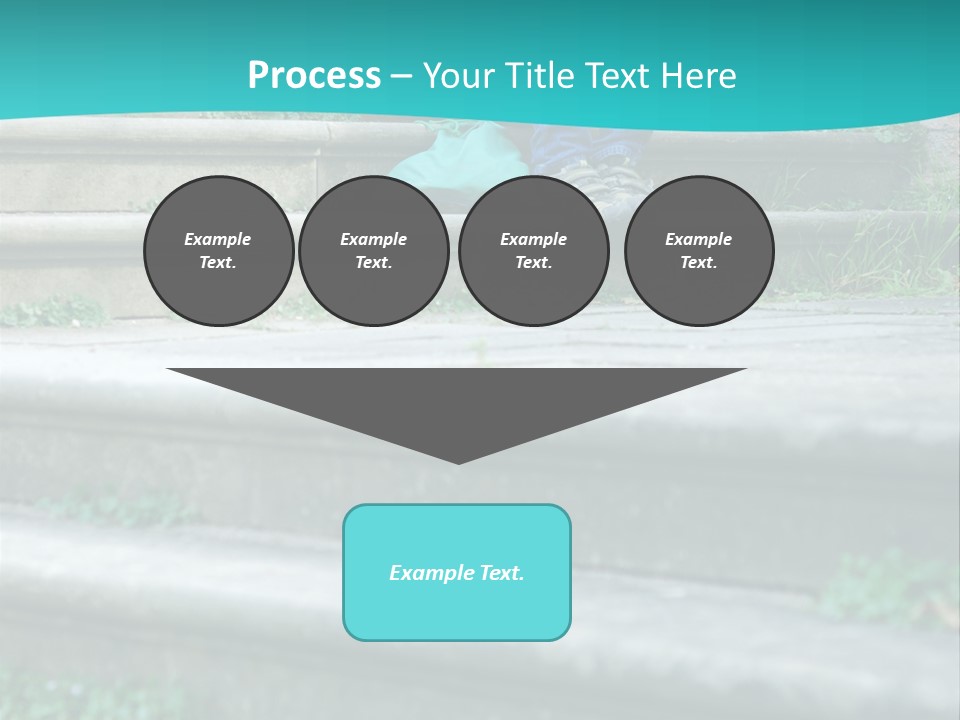 Stone Steps Disappointed Sitting PowerPoint Template