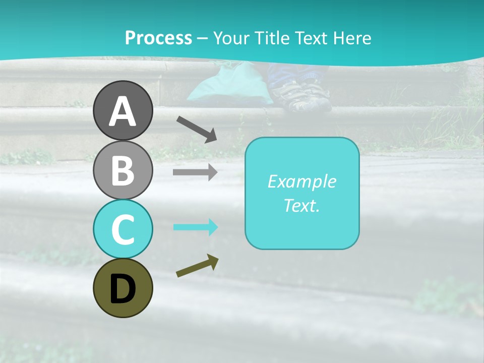 Stone Steps Disappointed Sitting PowerPoint Template