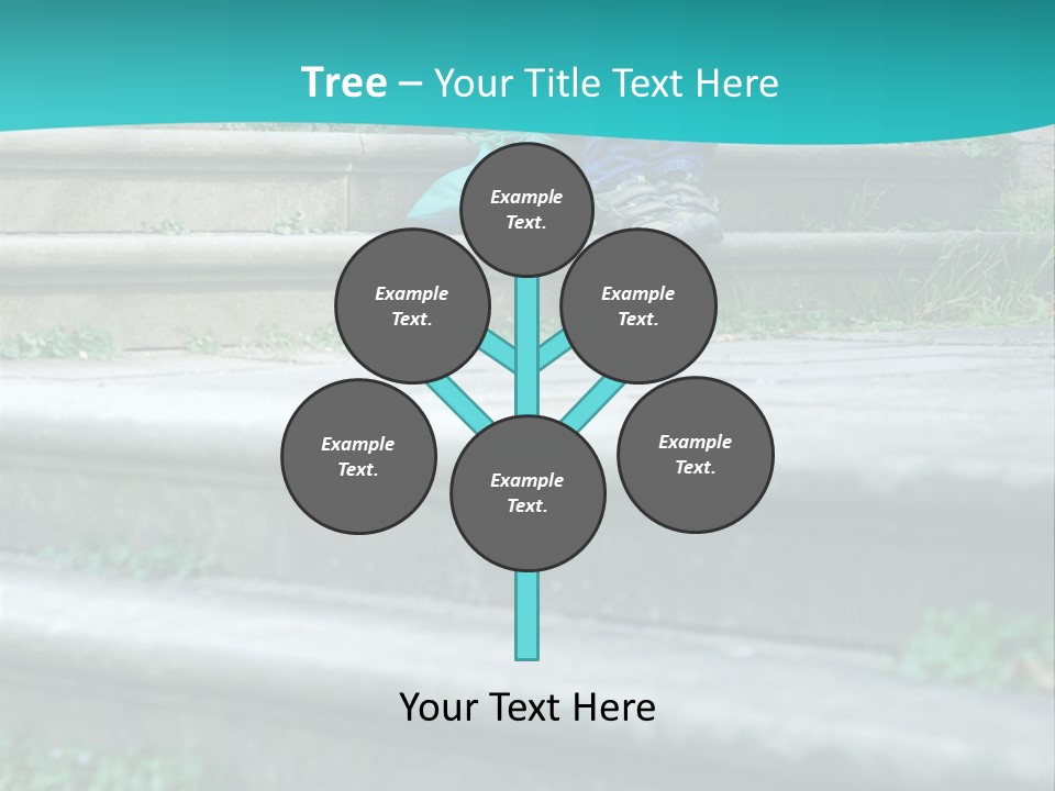 Stone Steps Disappointed Sitting PowerPoint Template