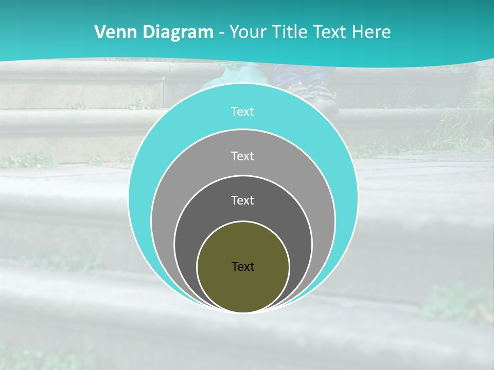 Stone Steps Disappointed Sitting PowerPoint Template