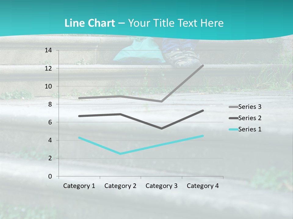 Stone Steps Disappointed Sitting PowerPoint Template
