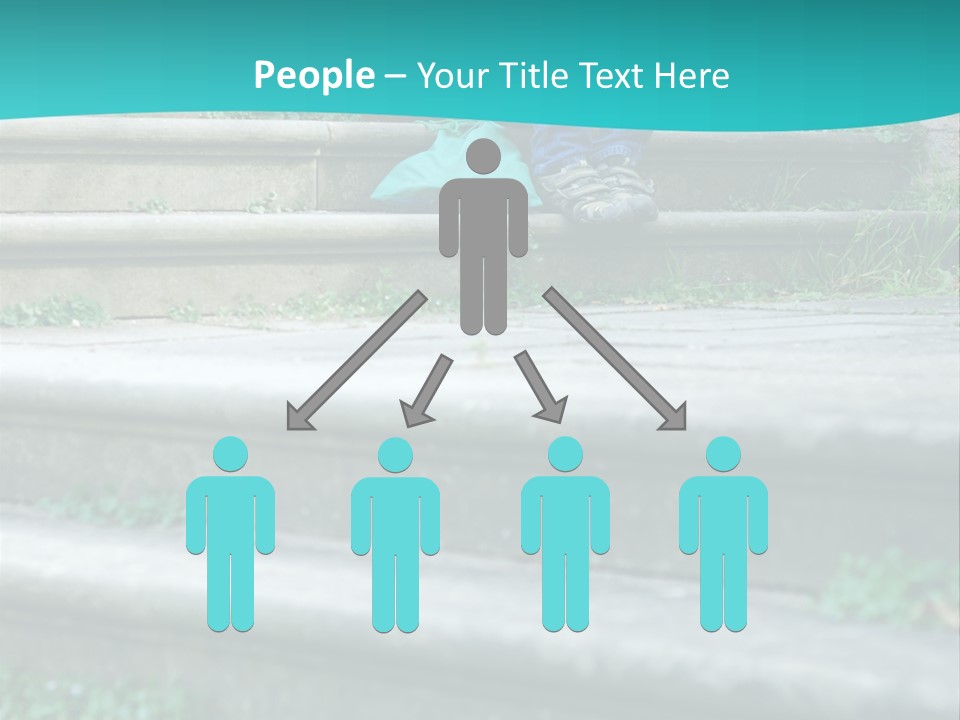 Stone Steps Disappointed Sitting PowerPoint Template