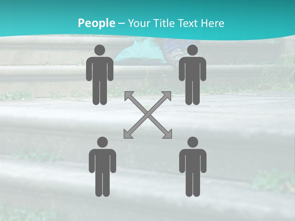 Stone Steps Disappointed Sitting PowerPoint Template