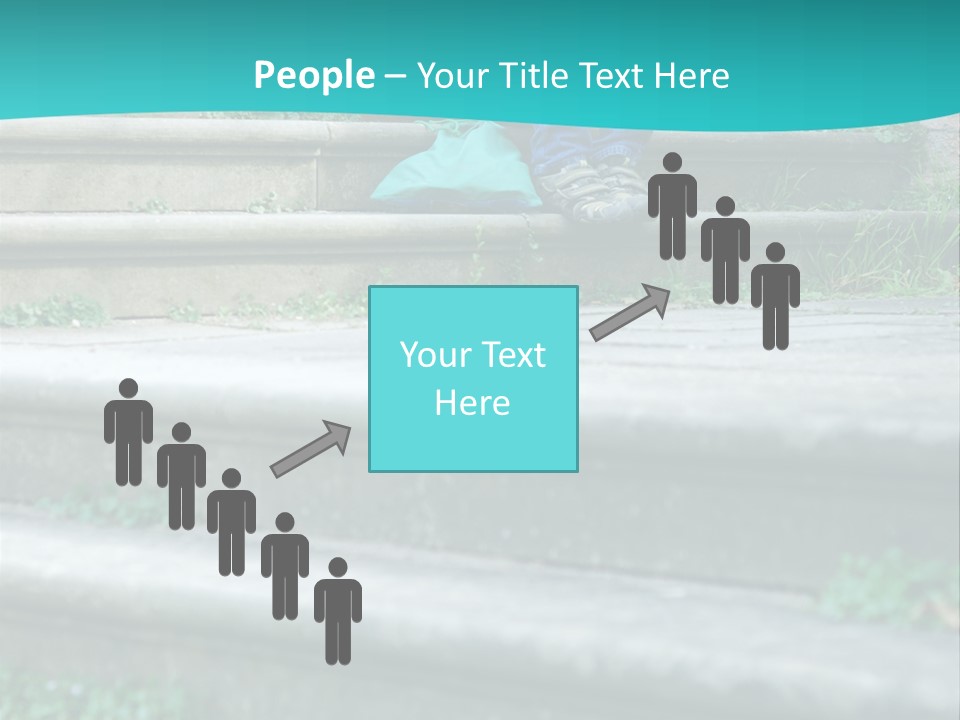 Stone Steps Disappointed Sitting PowerPoint Template