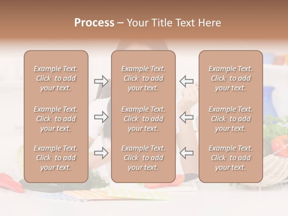 People Vegetable Happiness PowerPoint Template
