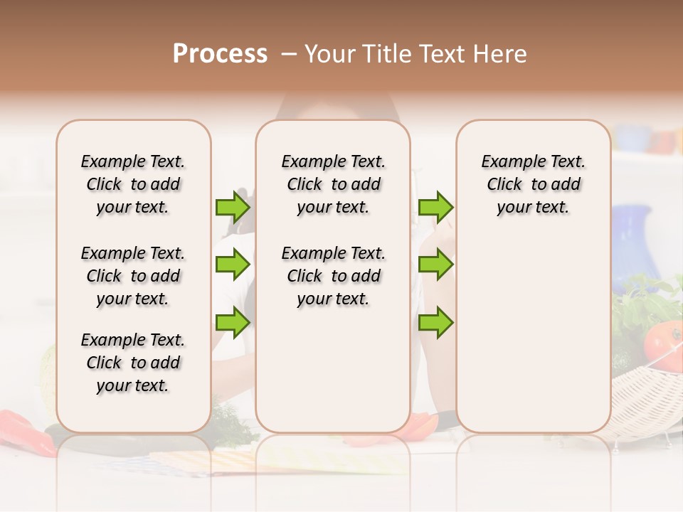 People Vegetable Happiness PowerPoint Template