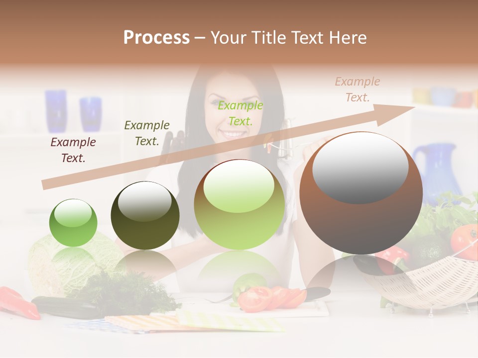 People Vegetable Happiness PowerPoint Template
