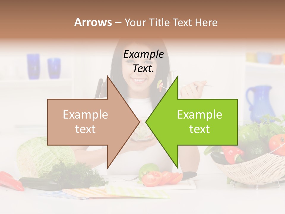 People Vegetable Happiness PowerPoint Template