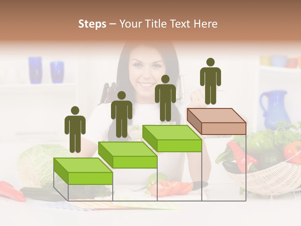 People Vegetable Happiness PowerPoint Template