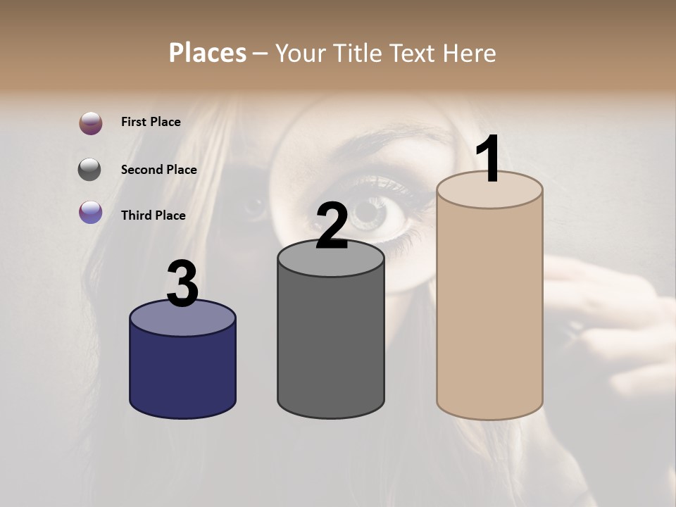 Search Woman Amazing PowerPoint Template