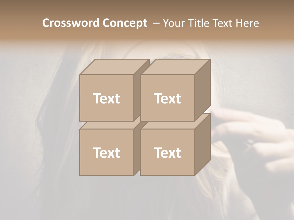 Search Woman Amazing PowerPoint Template