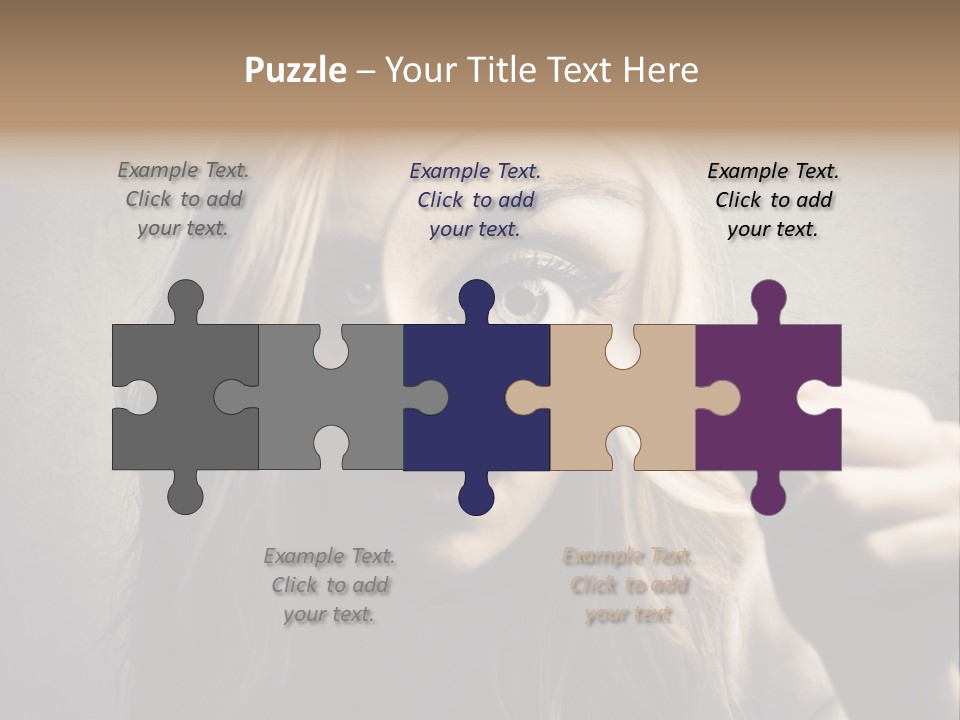 Search Woman Amazing PowerPoint Template