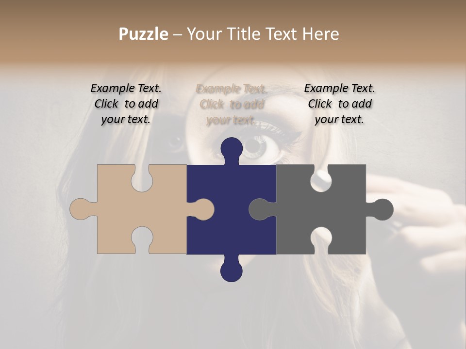 Search Woman Amazing PowerPoint Template