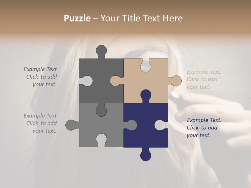 Search Woman Amazing PowerPoint Template