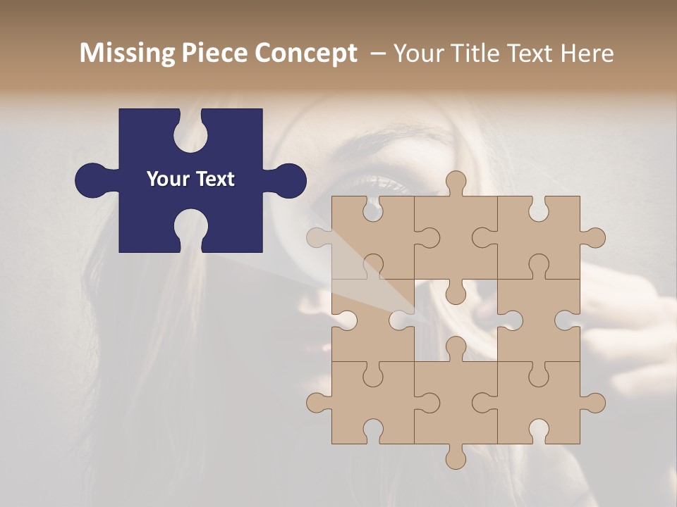 Search Woman Amazing PowerPoint Template