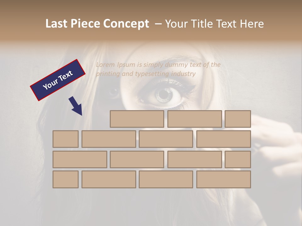 Search Woman Amazing PowerPoint Template