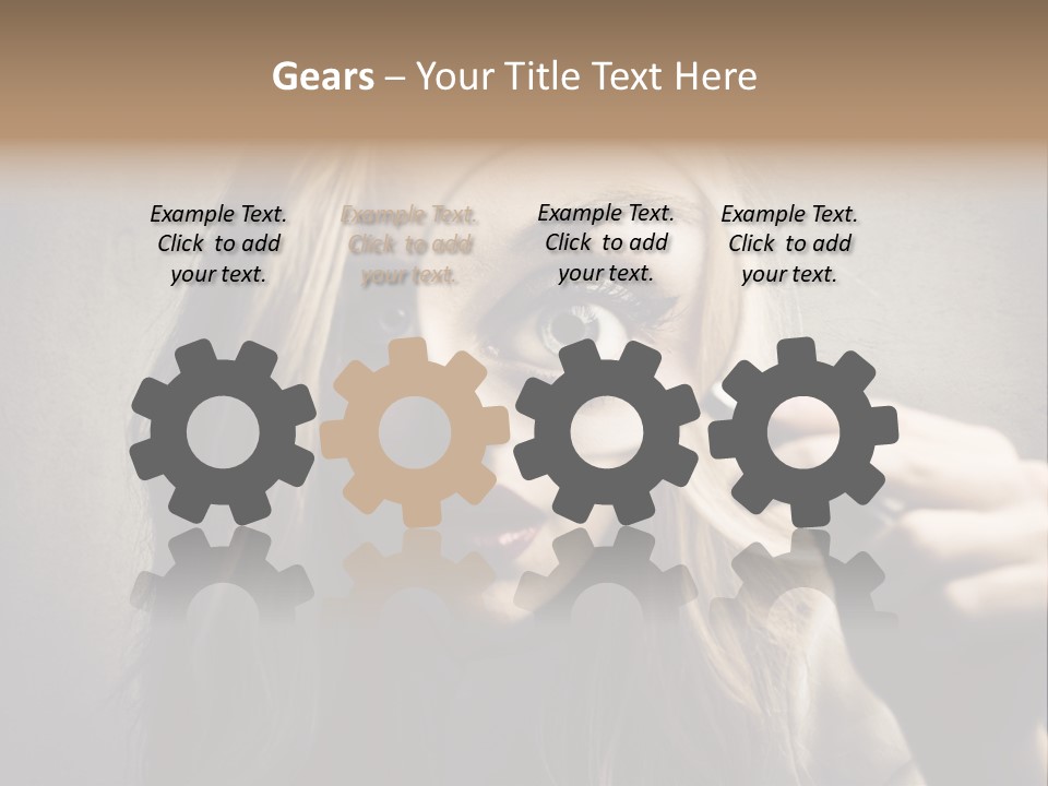 Search Woman Amazing PowerPoint Template