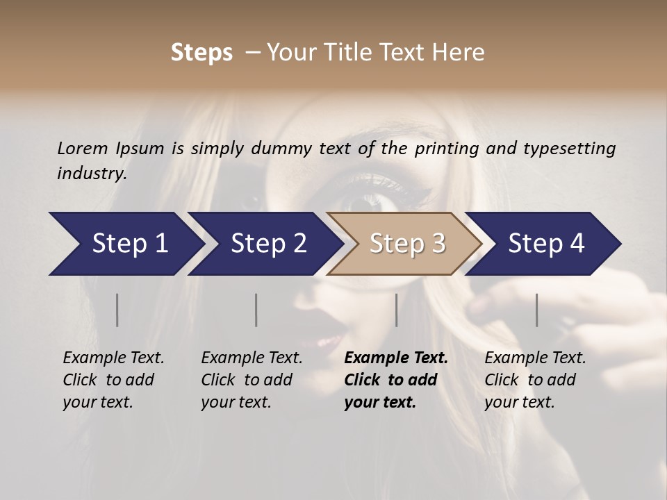 Search Woman Amazing PowerPoint Template