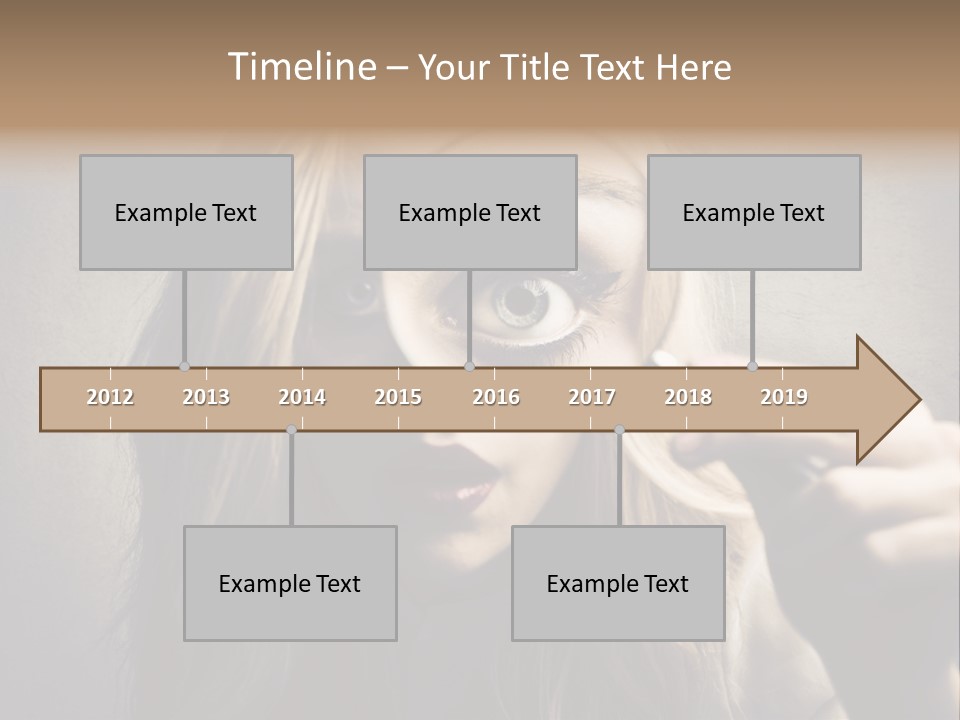 Search Woman Amazing PowerPoint Template