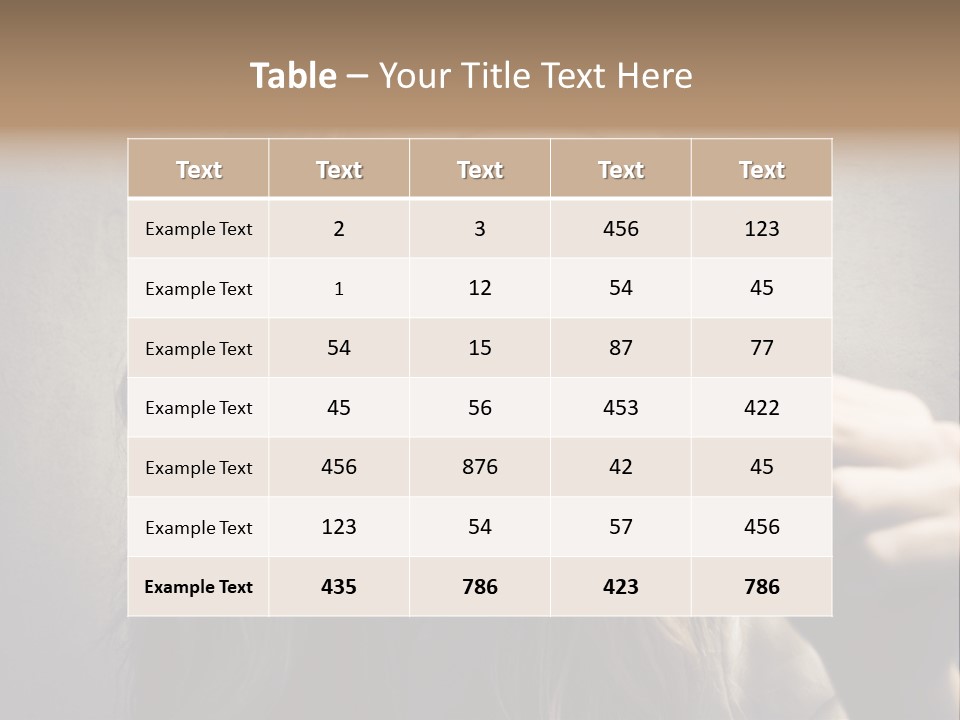 Search Woman Amazing PowerPoint Template