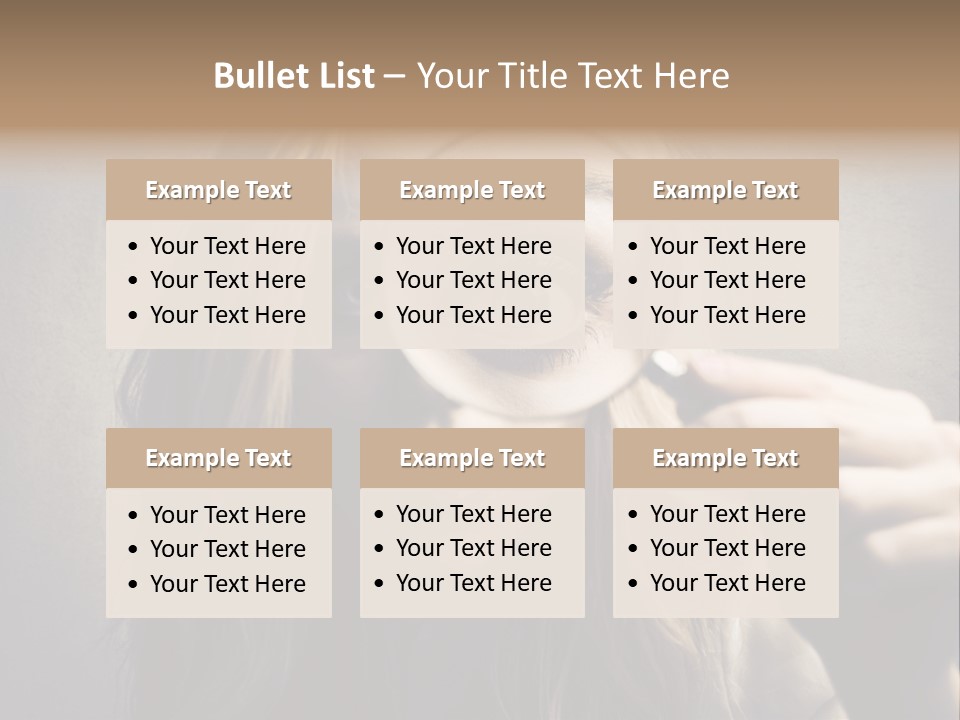 Search Woman Amazing PowerPoint Template