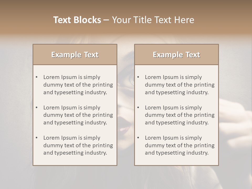 Search Woman Amazing PowerPoint Template