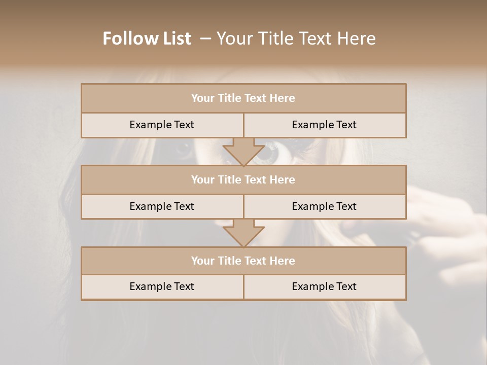 Search Woman Amazing PowerPoint Template