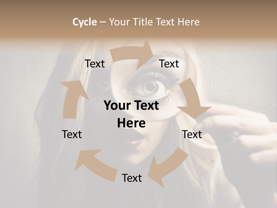 Search Woman Amazing PowerPoint Template