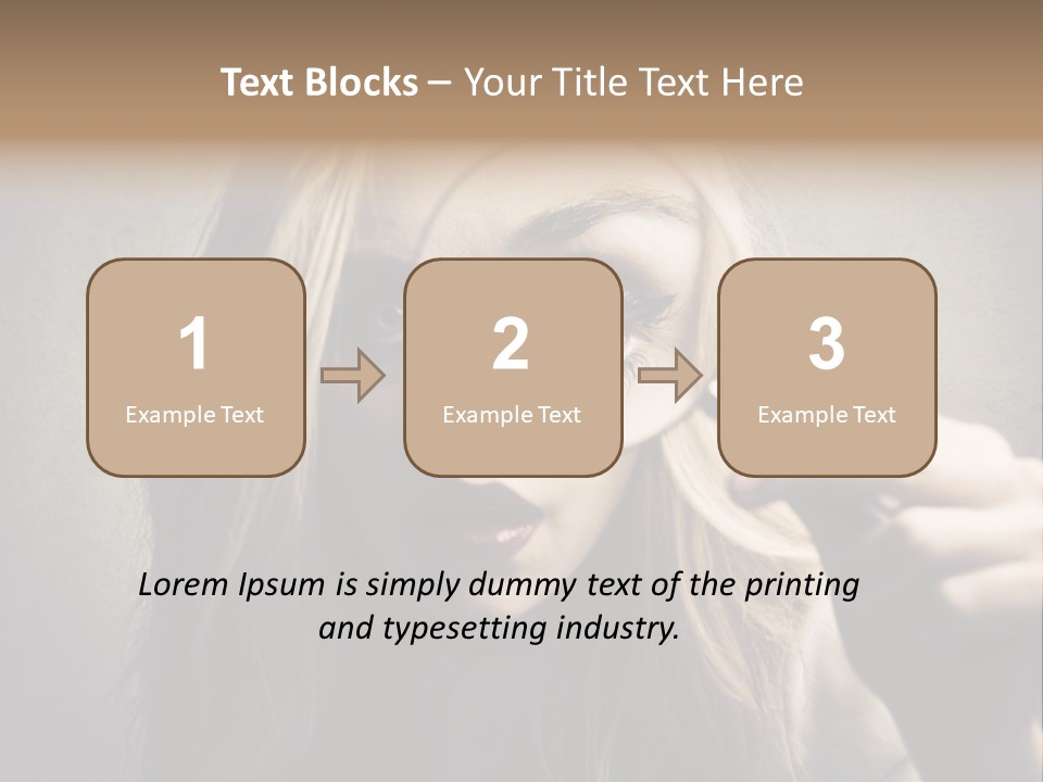 Search Woman Amazing PowerPoint Template