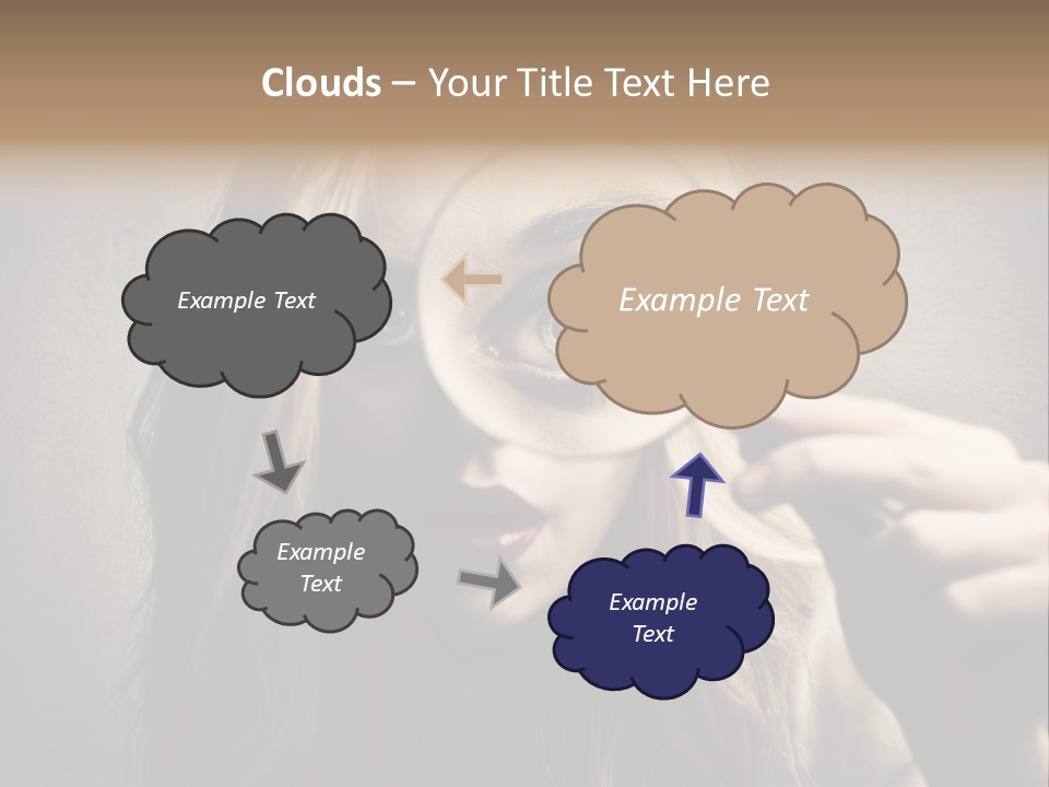 Search Woman Amazing PowerPoint Template