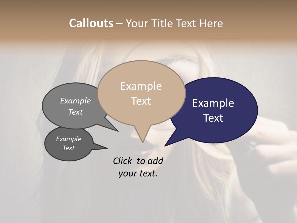 Search Woman Amazing PowerPoint Template