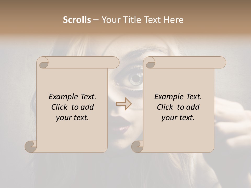 Search Woman Amazing PowerPoint Template