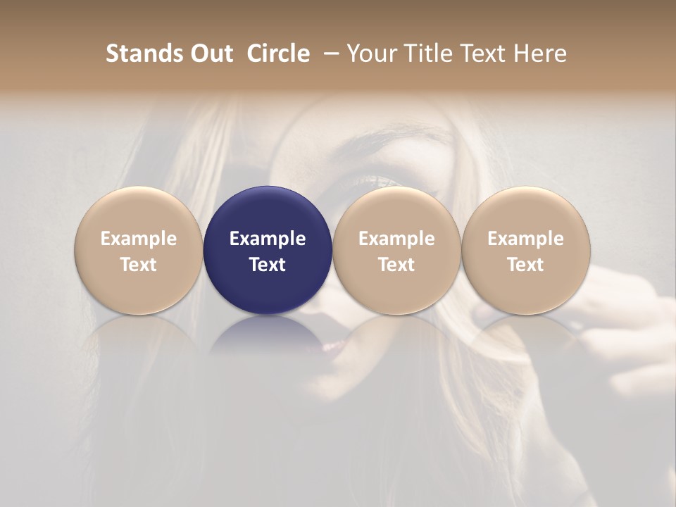 Search Woman Amazing PowerPoint Template
