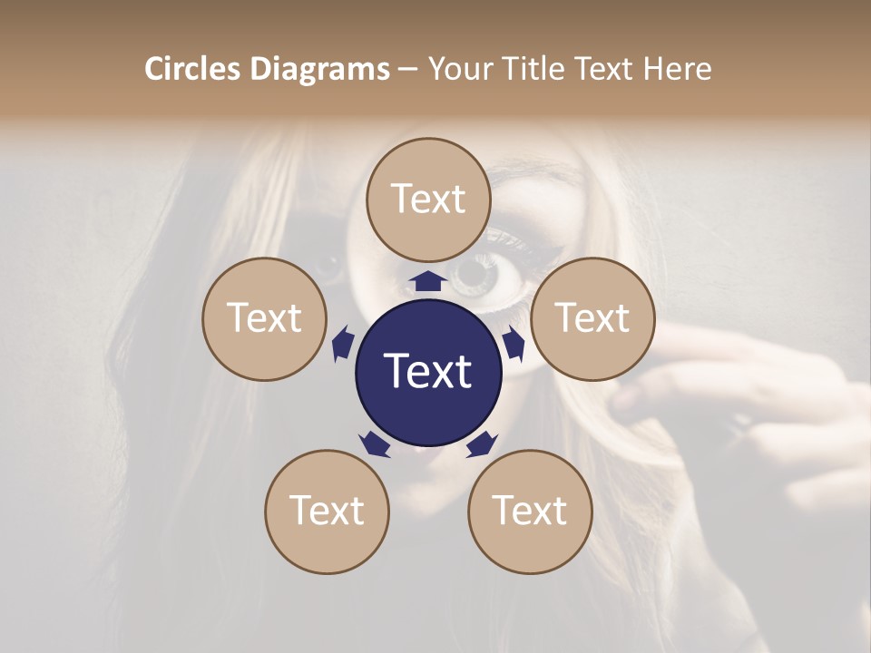 Search Woman Amazing PowerPoint Template