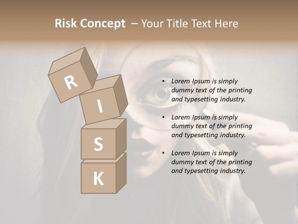 Search Woman Amazing PowerPoint Template