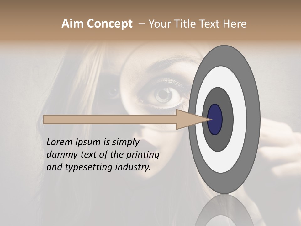 Search Woman Amazing PowerPoint Template